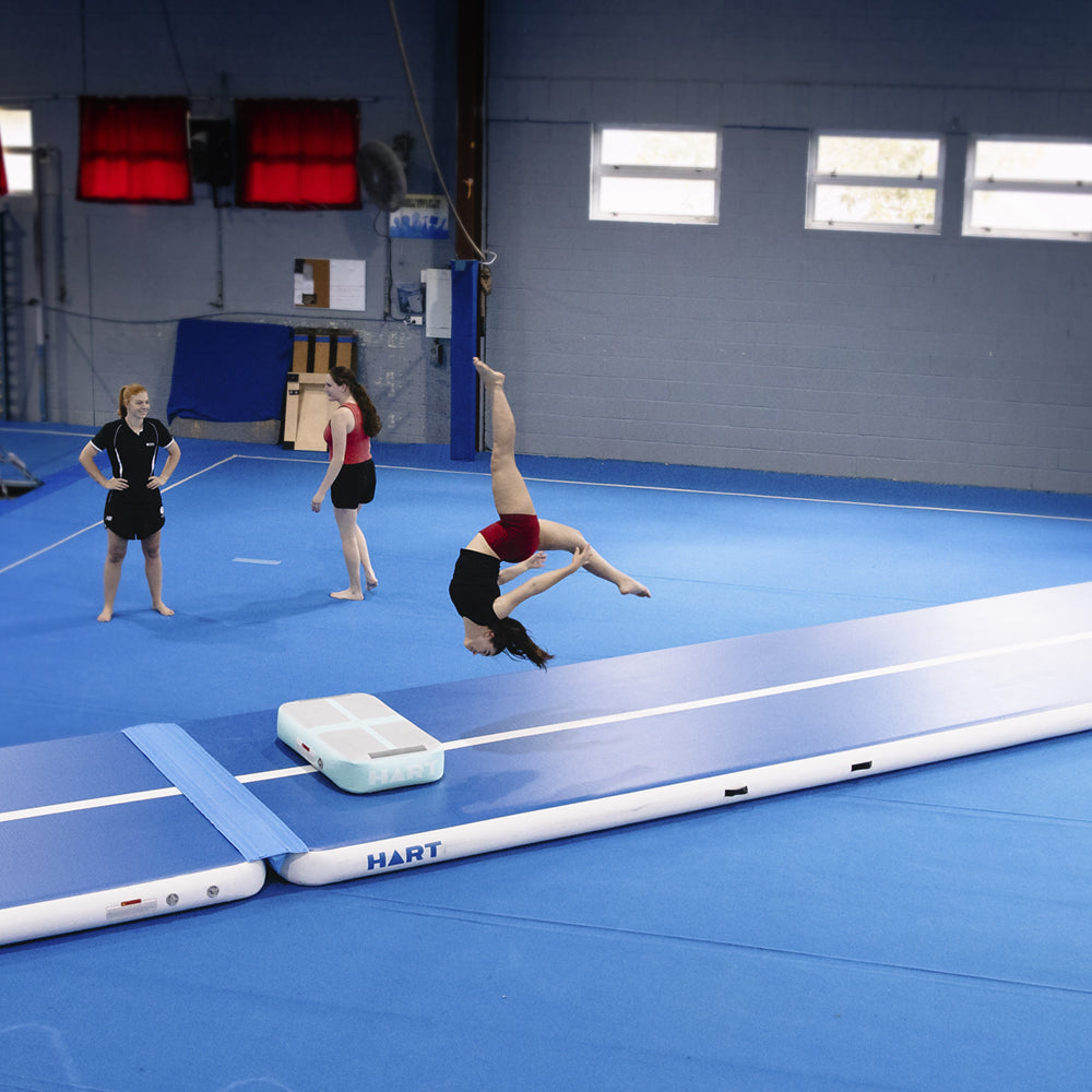 HART Air Track 10m x 2m x 20cm White/Blue - HART Sport