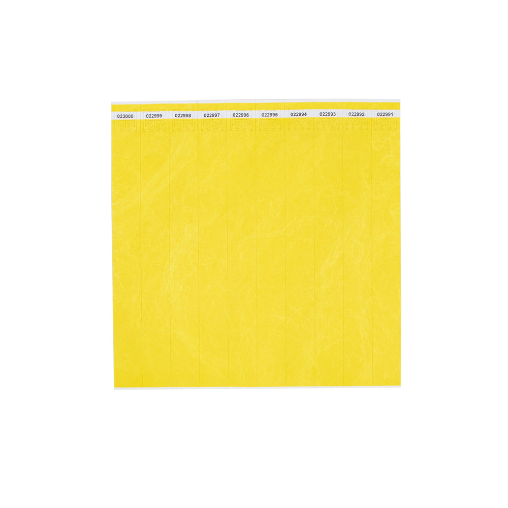 Disposable Wrist Bands Yellow x 100 - HART Sport