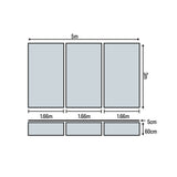 HART Air Cell Mat - 5m x 3m x 60cm 3 Base Mesh Top + Wear Pad Royal - HART Sport