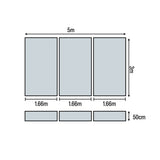 HART Block Fosbury Flop Mat 5m x 3m x 50cm - HART Sport
