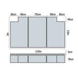 HART Cut Out High Jump Mat - 5.25m x 3m x 70cm - HART Sport