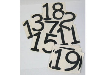 NYDA Sticker Set Numbers 1-20