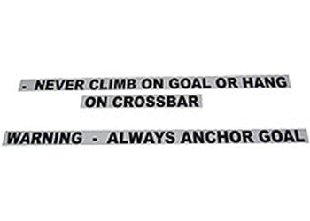 Portable Goal Warning Sticker