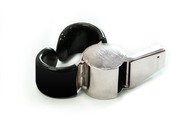 NYDA Metal Finger Grip Whistle