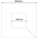 HART Square Post Protector 150mm Square Cut Out 35cm - Royal Blue - HART Sport