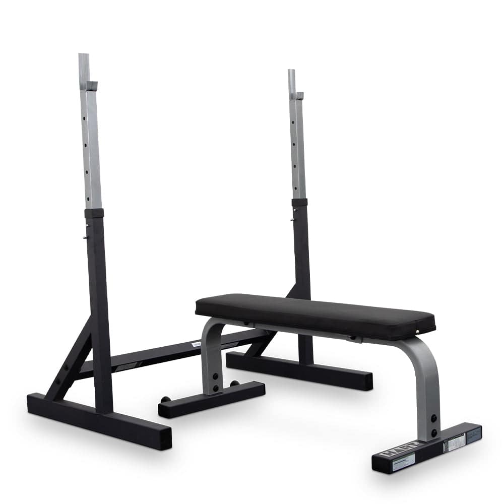 HART Squat Stand Combo Flat Bench - HART Sport