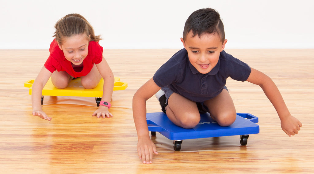 Produktbild von Balance Kinder Indoor Arkyomi Rollbrett Balance Board Für Kinder Ab 3 Jahren - Scooter Board Mit Griffen & 360°-Rollen Scooter Board Mit Haltegriffen