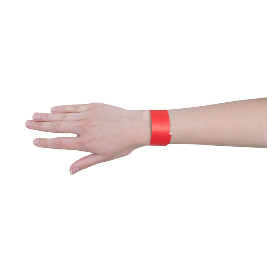 Disposable Wrist Bands Red x 100 - HART Sport