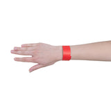 Disposable Wrist Bands Red x 100