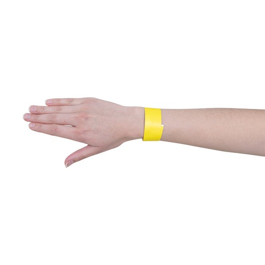 Disposable Wrist Bands Yellow x 100 - HART Sport