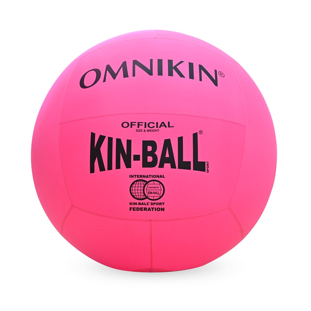 Pink HART KIN-BALL fun ball, outdoor play toy, bright pink rubber ball designed for active fun and sports activities.