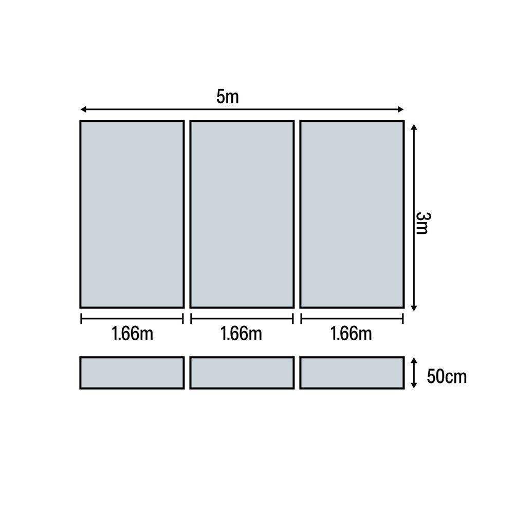 HART Block Fosbury Flop Mat 5m x 3m x 50cm - HART Sport
