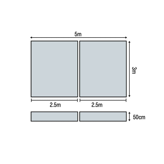 HART Block Fosbury Flop Mat 5m x 3m x 50cm - HART Sport