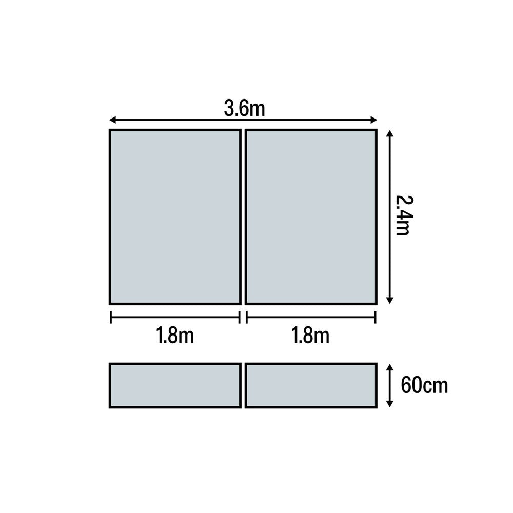 HART Block Fosbury Flop Mat 3.6m x 2.4m x 60cm - HART Sport