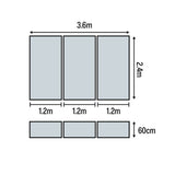 HART Block Fosbury Flop Mat 3.6m x 2.4m x 60cm - HART Sport