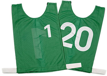 NYDA Bib Set 1-20 Green Small