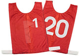 NYDA Bib Set 1-20 Red Large