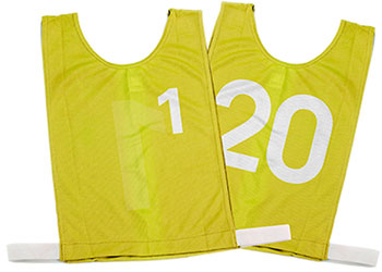 NYDA Bib Set 1-20 Yellow Large