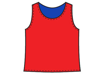NYDA Reversible Mesh Vest Red & Blue Small