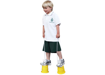 Pair of NYDA plastic stompers, durable footwear accessories, shown in the image with a focus on their sturdy design and slip-resistant soles.
