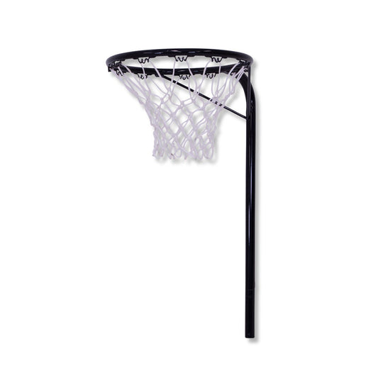 HART Big Blue Base Netball System with sturdy netball posts and base for outdoor court play.