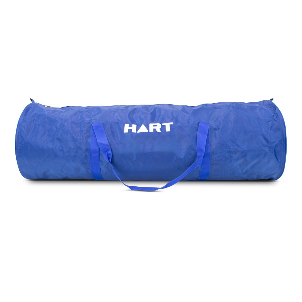 HART Sport Team Bag Cylinder for training, durable fabric with handles, cylindrical design ideal for sports gear storage