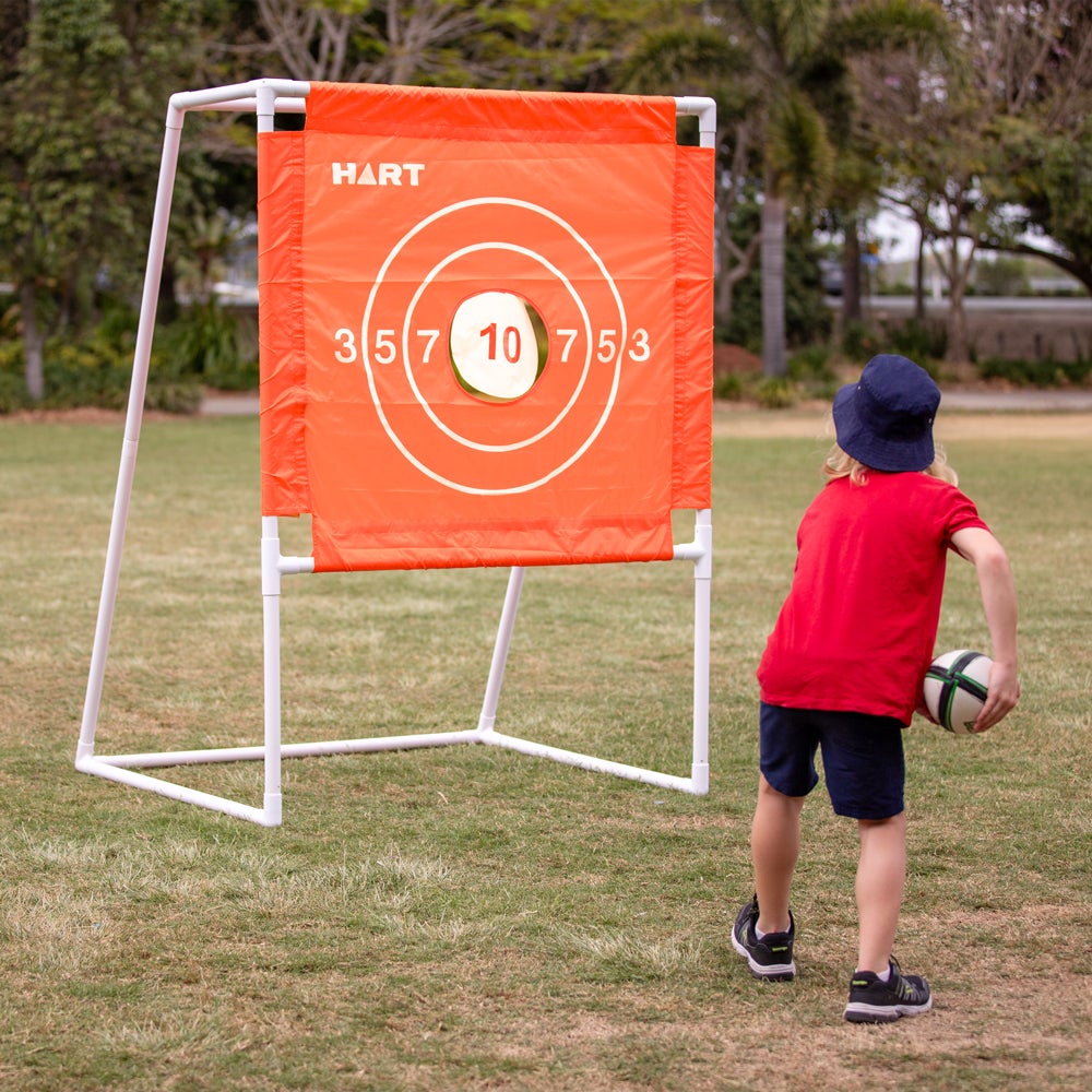 HART Precision Passing Target with multiple target zones for soccer training drills, made of durable material.