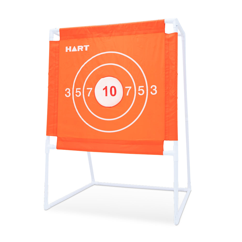 HART Precision Passing Target showing a set of orange and white passing targets for sports training drills
