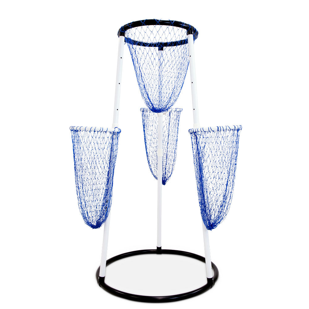 HART Sport Multi Goal targets set with multiple shooting options for soccer and football practice, shown in black and yellow.