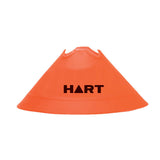 HART Trainer Cone used for sports training and agility drills, featuring a bright orange plastic cone on a flat surface.