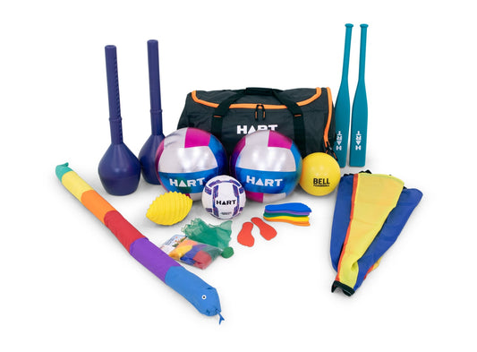 HART Sport Disability Sports Australia Basic Kit with sports equipment and accessories for inclusive sports activities.