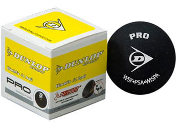 Dunlop Double Yellow Dot Squash Ball (each)