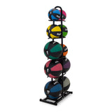 HART Rubber Medicine Ball Kit Complete Set with Rack