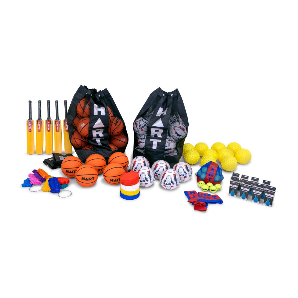 HART Sport Learning 2 Lead Equipment Class Kit with multiple training accessories for sports practice and skill development.