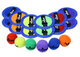 NYDA Softtoss grip ball set with 12 mitts and 6 balls, designed for baseball or softball training practice.