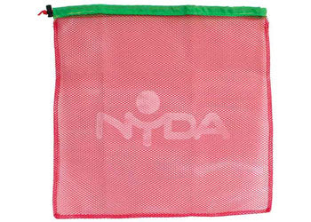 Small NYDA Mesh Sack with fine mesh material, suitable for storage or organizing small items.