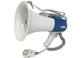 NYDA Pro 25 Watt Megaphone with handle and speaker grille, portable and lightweight for outdoor announcements.