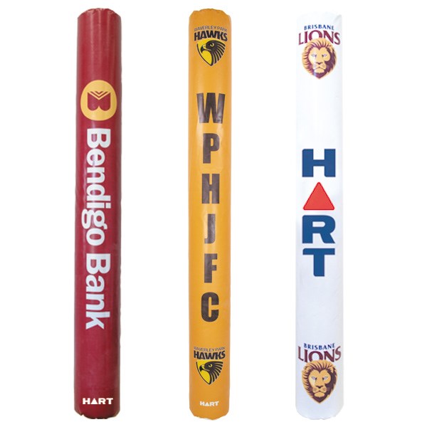 Custom Printed - HART 2.5m AFL Post Pads - 100mm Cut-Out - HART Sport