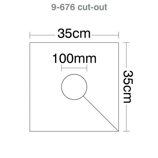 Custom Printed - HART Square Rugby Post Pads 35cm - 100mm Cut Out - HART Sport