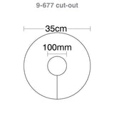 Custom Printed - HART Round Rugby Post Pads - 35cm 100mm Cut Out - HART Sport