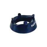 HART Converter Kicking Tee for football practice, black rubber with adjustable height, designed for optimal kicking performance.