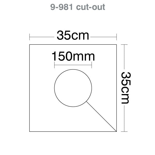 Custom Printed - HART Square Rugby Post Pads 35cm - 150mm Cut Out - HART Sport