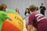 HART OMNIKIN Ultra Fun Ball, vibrant rubber ball for outdoor play, featuring bright colors and durable design.