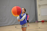 HART OMNIKIN Mini Ball 14-inch fun ball in vibrant colors, designed for outdoor play and recreational activities.
