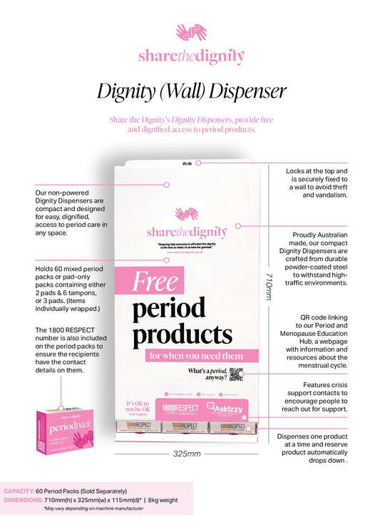 Share the Dignity Wall Dispenser Starter Pack - HART Sport