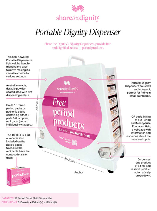 Share the Dignity Portable Dispenser Starter Pack - HART Sport