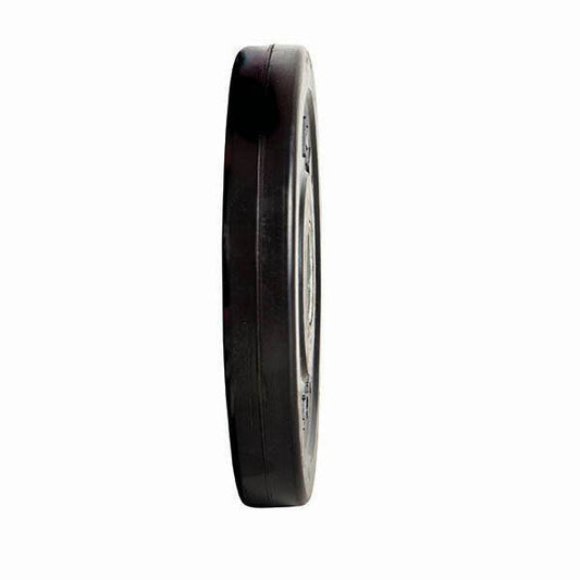 HART rubber-coated regular weight plates, 25kg, with black finish and durable rubber coating for weightlifting exercises