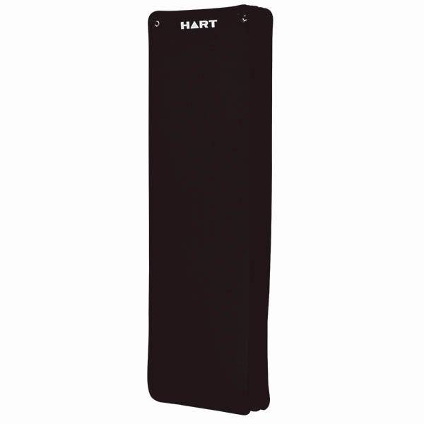 Black HART Pilates mat set with six durable mats, perfect for yoga and exercise routines.