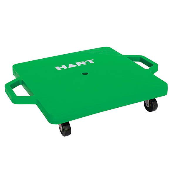 Large blue HART scooter board with handles and textured deck for kids' play and outdoor fun.