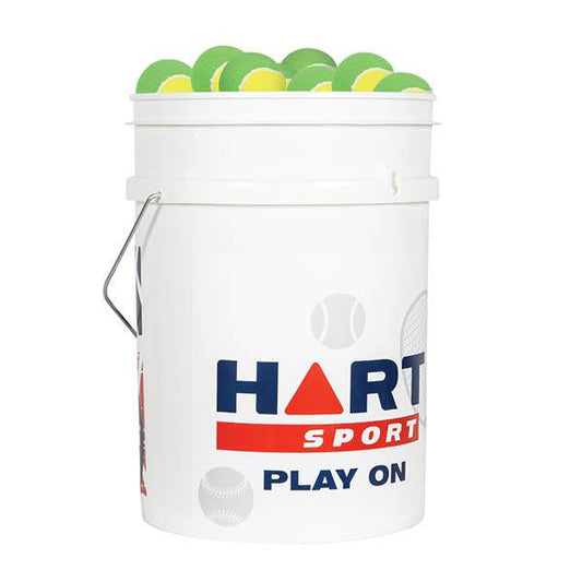 HART Bucket of Low Compression Tennis Balls - Yellow/Green - HART Sport